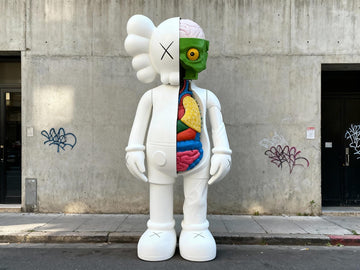 LIFE SIZE KAWS Style Flayed Head White XL