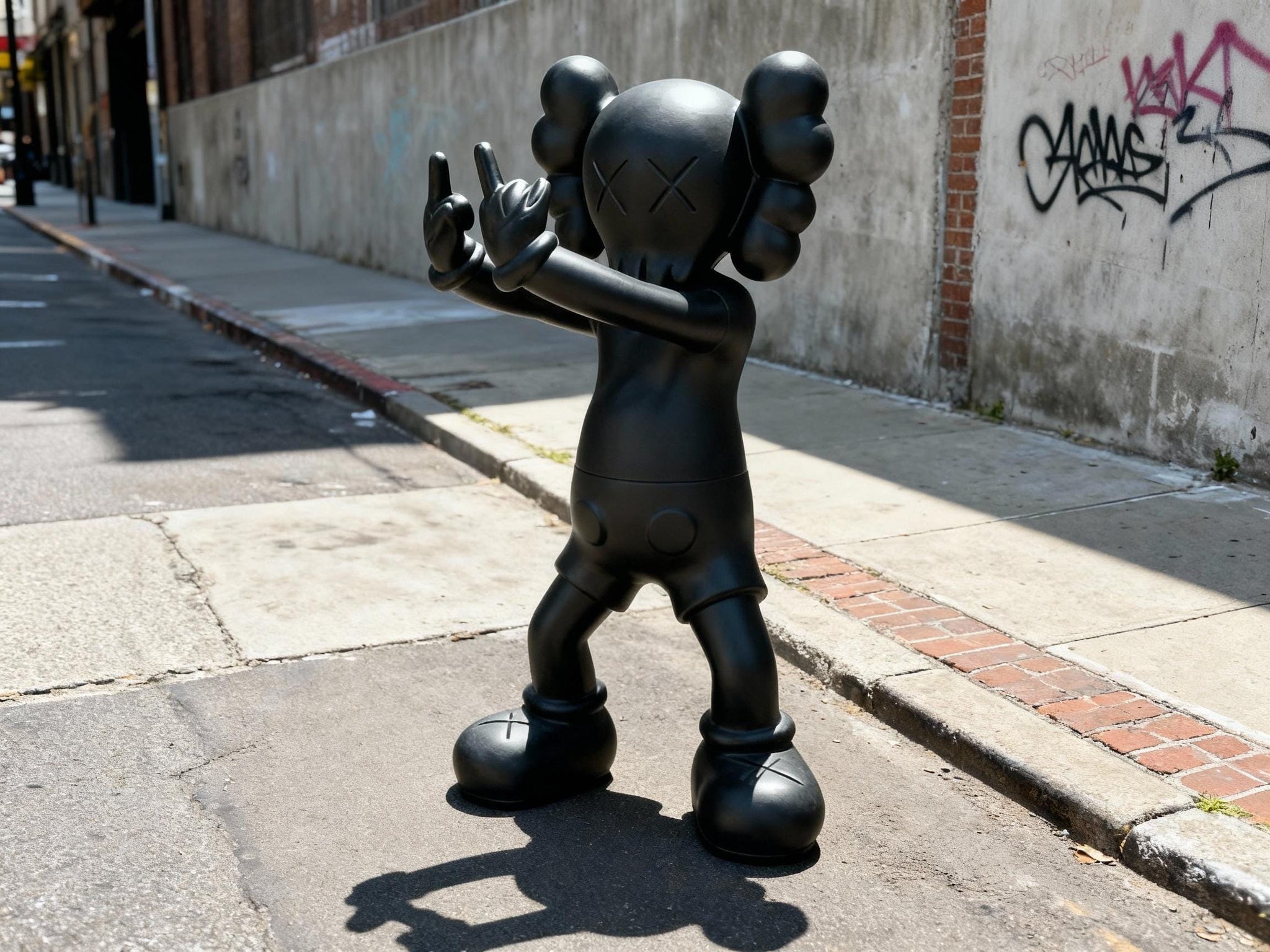 Middle Finger Inspired KAWS LIFE SIZE 6 FT