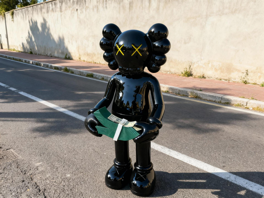 Money Counting KAWS Style Statue 90 cm 3