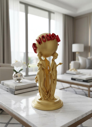 Golden Scarface Statue– The World Is Yours, Luxury
