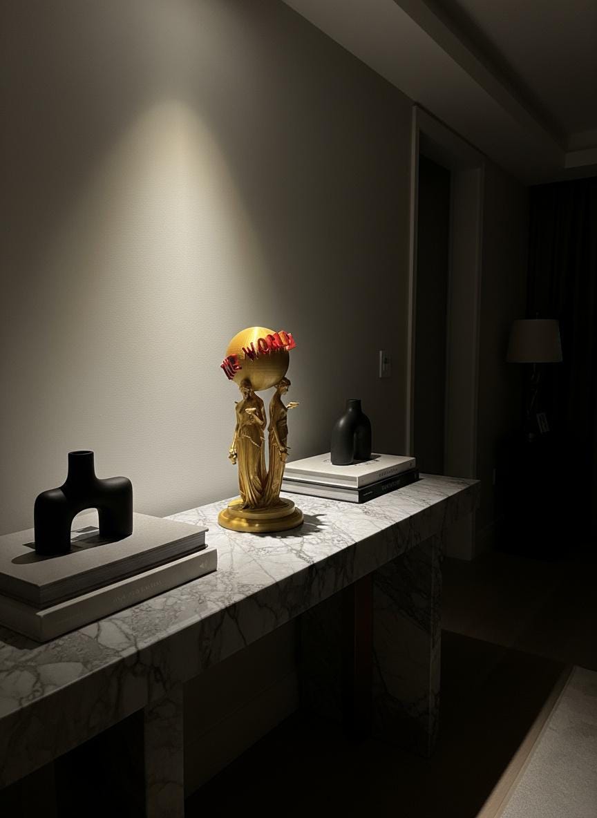 Golden Scarface Statue– The World Is Yours, Luxury